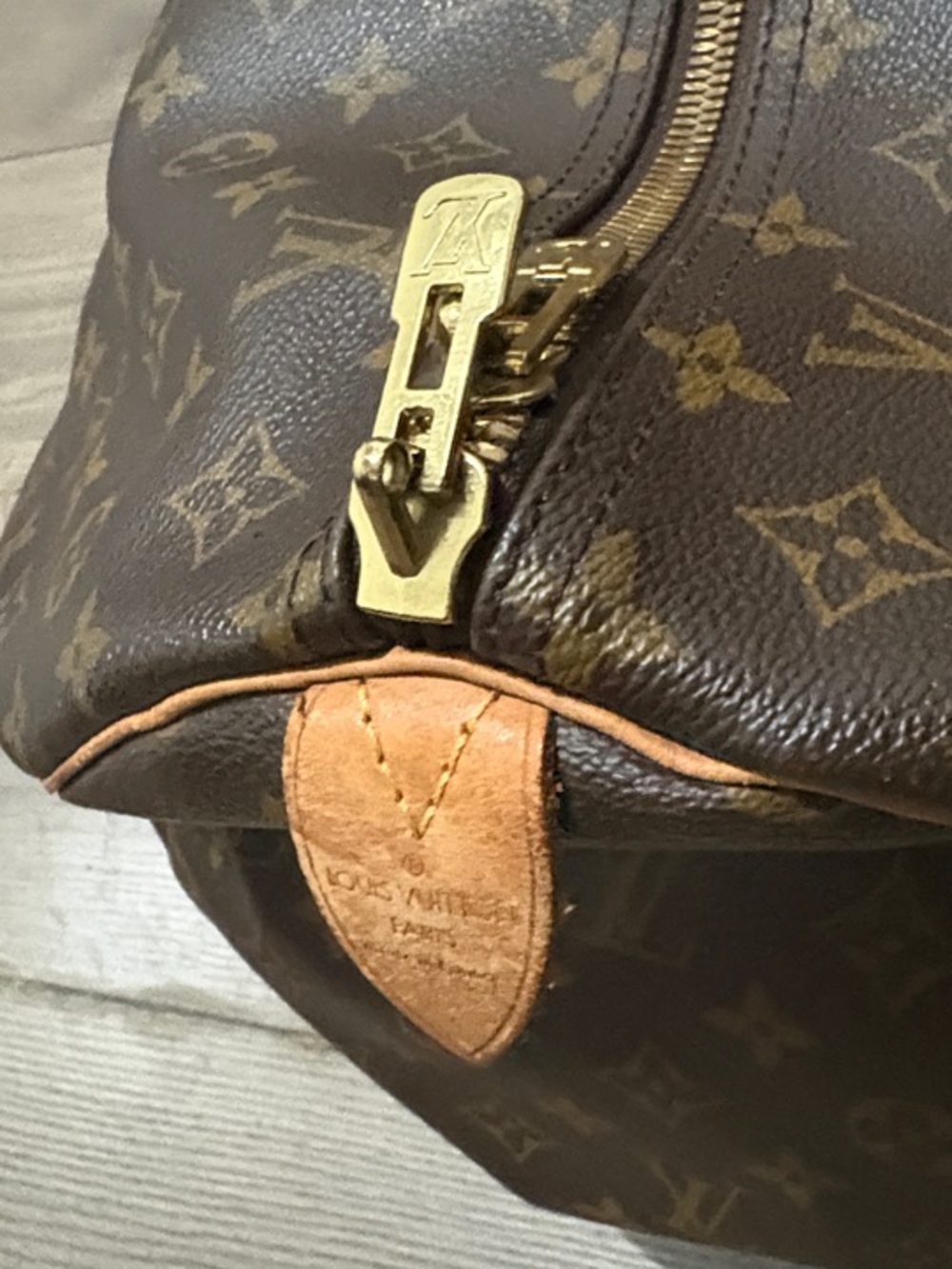 Louis Vuitton Monogram Keepall Duffle Bag - Brown & Tan - Picture 7 of 16